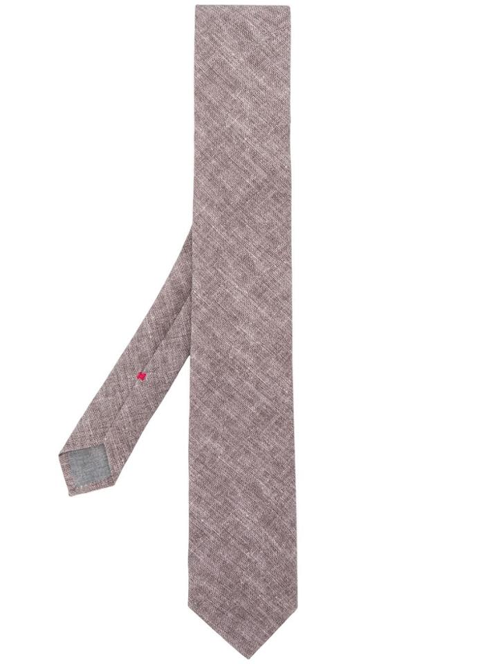 Brunello Cucinelli Plain Textured Tie - Green