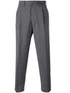 The Gigi Tonga Cropped Trousers, Men's, Size: 50, Grey, Wool
