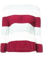Marni Shirred Stripe Top - Multicolour