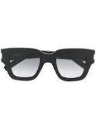 Saint Laurent Eyewear Oversized Square Frame Sunglasses - Black