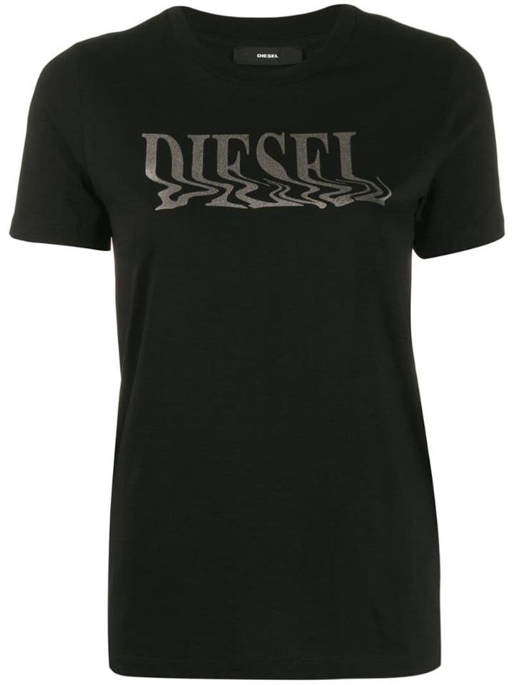 Diesel Metallic Foil Logo T-shirt - Black
