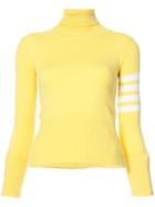 Thom Browne - Turtle Neck Sweater - Women - Cashmere - 42, Yellow/orange, Cashmere