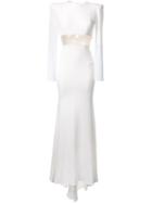 Alex Perry 'jasmyne' Dress, Women's, Size: 10, White, Polyester/triacetate