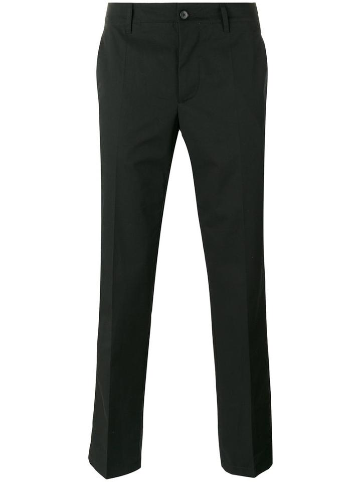 Maison Margiela Classic Chino Trousers, Men's, Size: 48, Black, Cotton