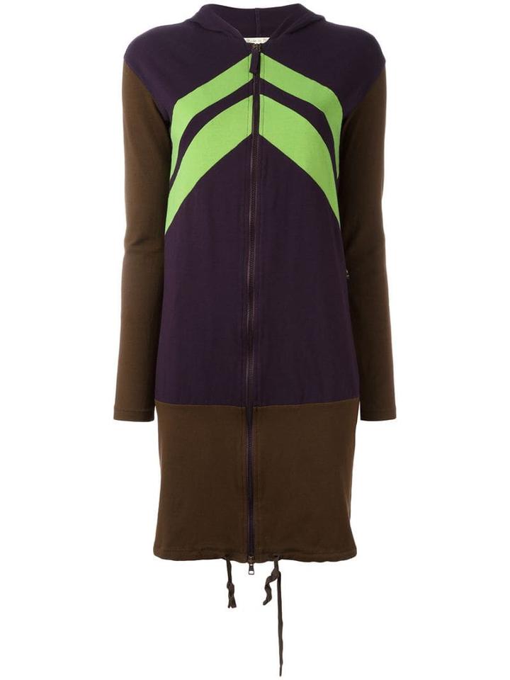 Jean Paul Gaultier Pre-owned Colour Block Hooded Jacket - Brown