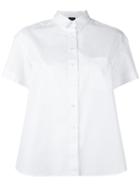 Aspesi Classic Short-sleeved Shirt, Women's, Size: 44, White, Cotton