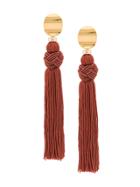 Lizzie Fortunato Jewels Sienna Luxe Tassel Earrings - Brown