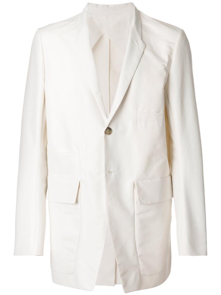 Rick Owens Multipocket Blazer - White