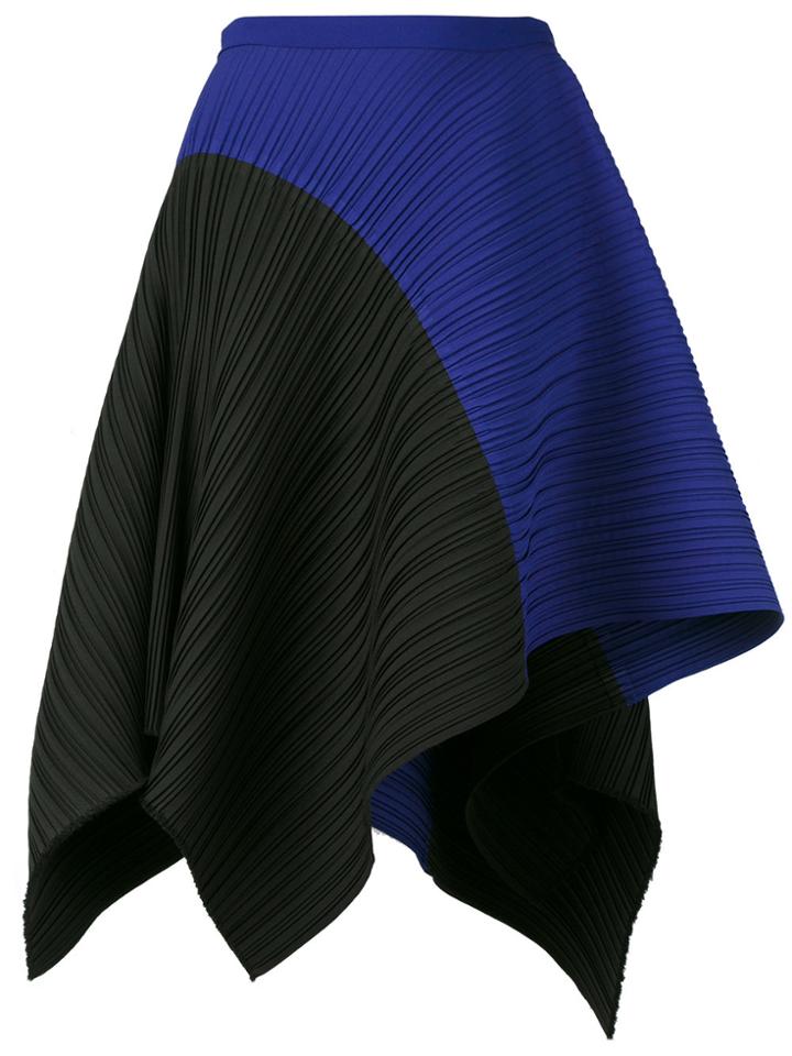 Proenza Schouler Asymmetrical Pleated Skirt - Blue