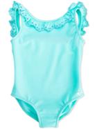 Ruffled Swimsuit - Kids - Polyamide/spandex/elastane - 36 Mth, Green, Tartine Et Chocolat