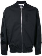 General Idea Multi-patch Bomber Jacket, Men's, Size: 46, Black, Cotton/nylon