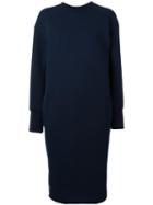 Le Ciel Bleu Sweatshirt Dress, Women's, Size: 36, Blue, Polyester/nylon/cotton