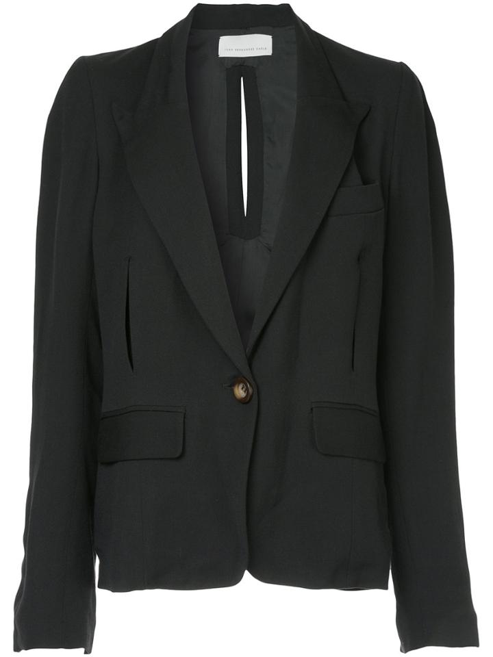 Juan Hernandez Daels Balance Split-detail Blazer - Black