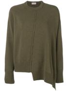 Mrz Asymmetric Knitted Sweater - Green