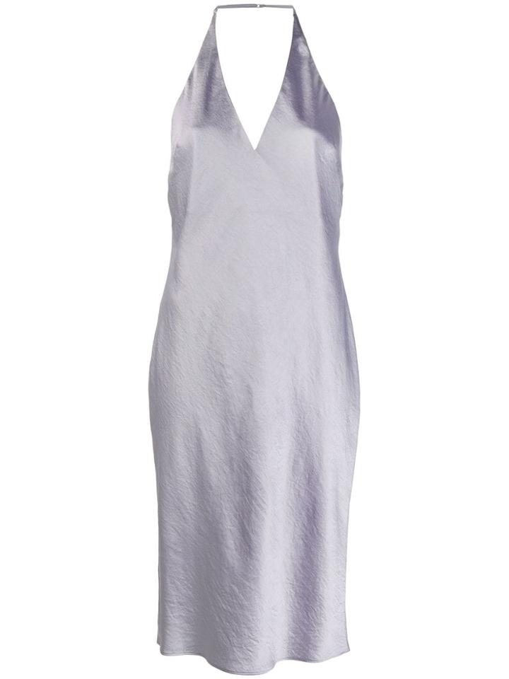 T By Alexander Wang Halter Neck Slip Dress - Purple
