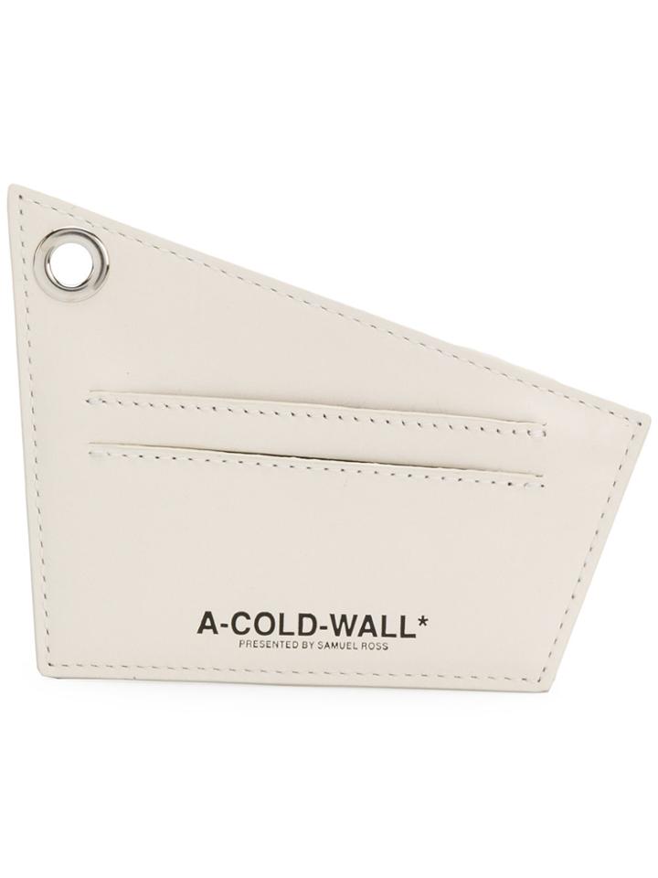A-cold-wall* Logo Print Cardholder - Nude & Neutrals