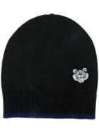 Kenzo Embroidered Tiger Beanie Hat - Black