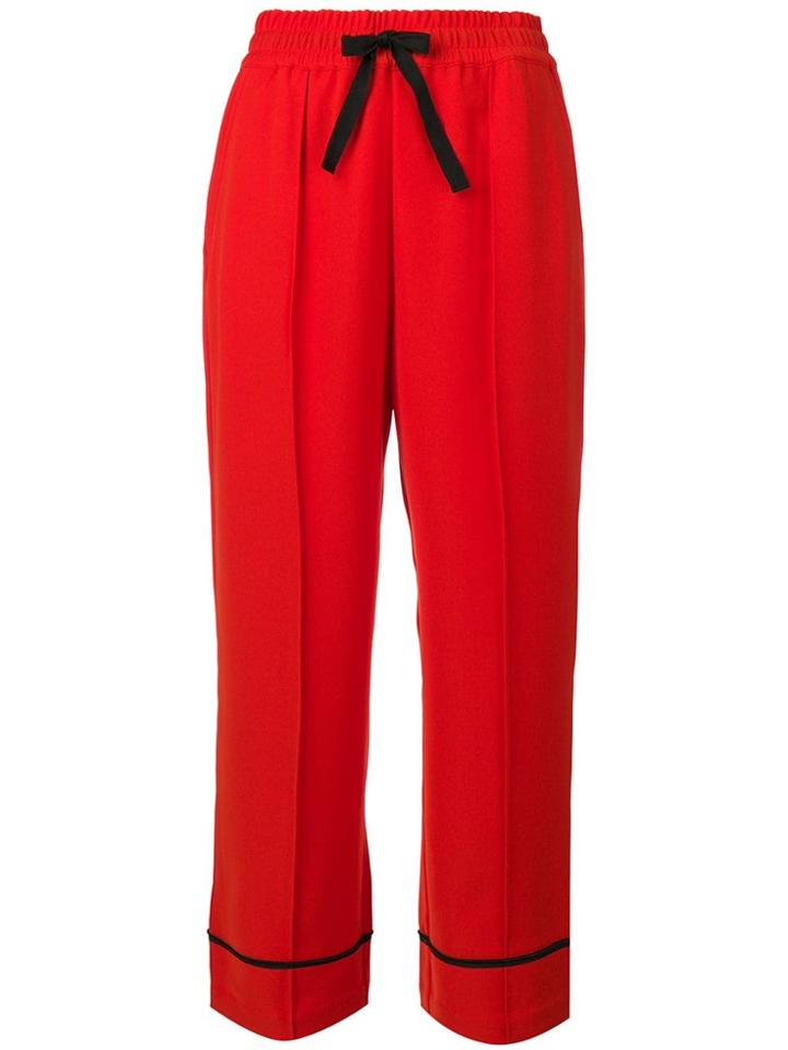 Mcq Alexander Mcqueen Straight-leg Trousers - Red