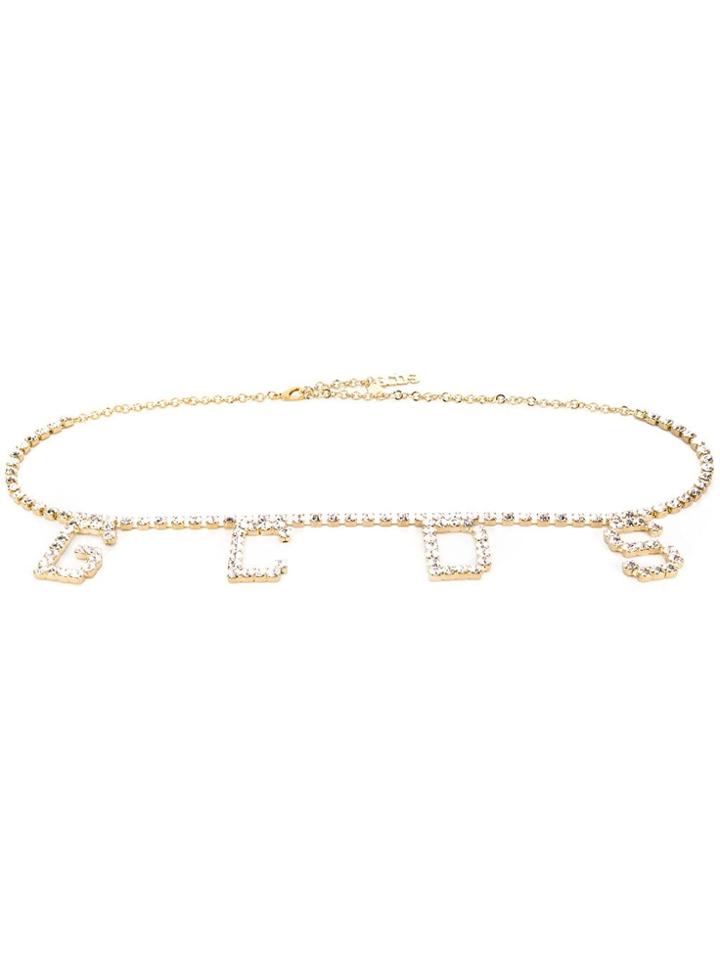 Gcds Logo Pendant Neclace - White