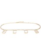 Gcds Logo Pendant Neclace - White