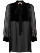 No21 Pussybow Blouse - Black