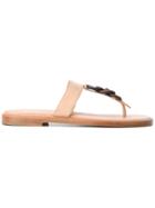Fratelli Rossetti Chain Detail Sandals - Nude & Neutrals