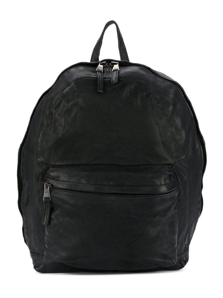 Giorgio Brato Worn Effect Backpack - Black