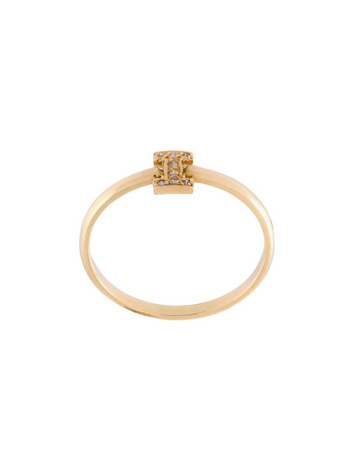 Natasha Zinko 'i' Triptych Ring, Women's, Metallic