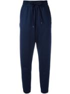 No21 Lace-up Track Pants, Women's, Size: 38, Blue, Cotton/acetate/silk
