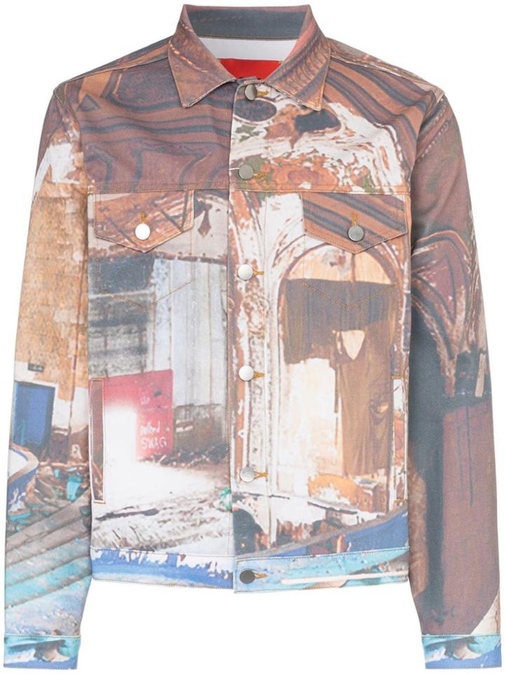 424 Printed Denim Jacket - Multicoloured