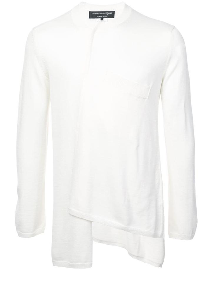 Comme Des Garçons Homme Plus Asymmetric Top - White