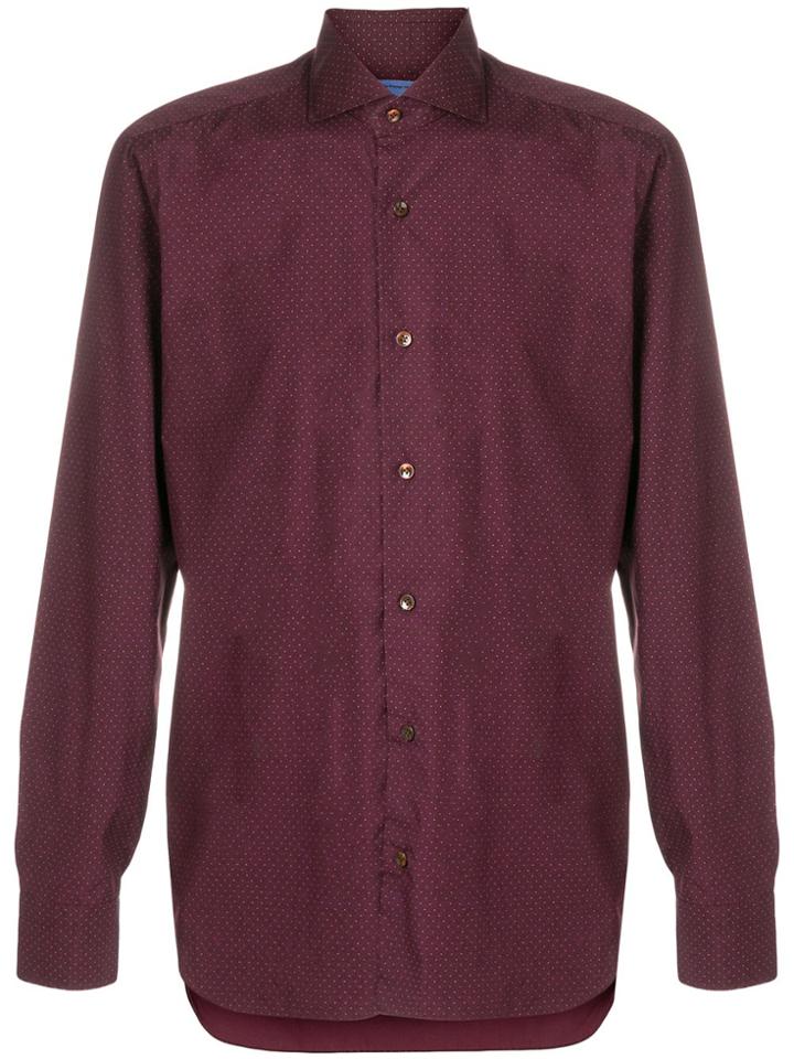 Barba Dot Print Shirt - Pink & Purple