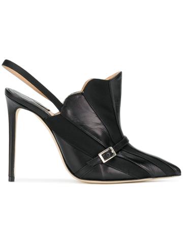 Racine Carree Panelled Pumps - Black