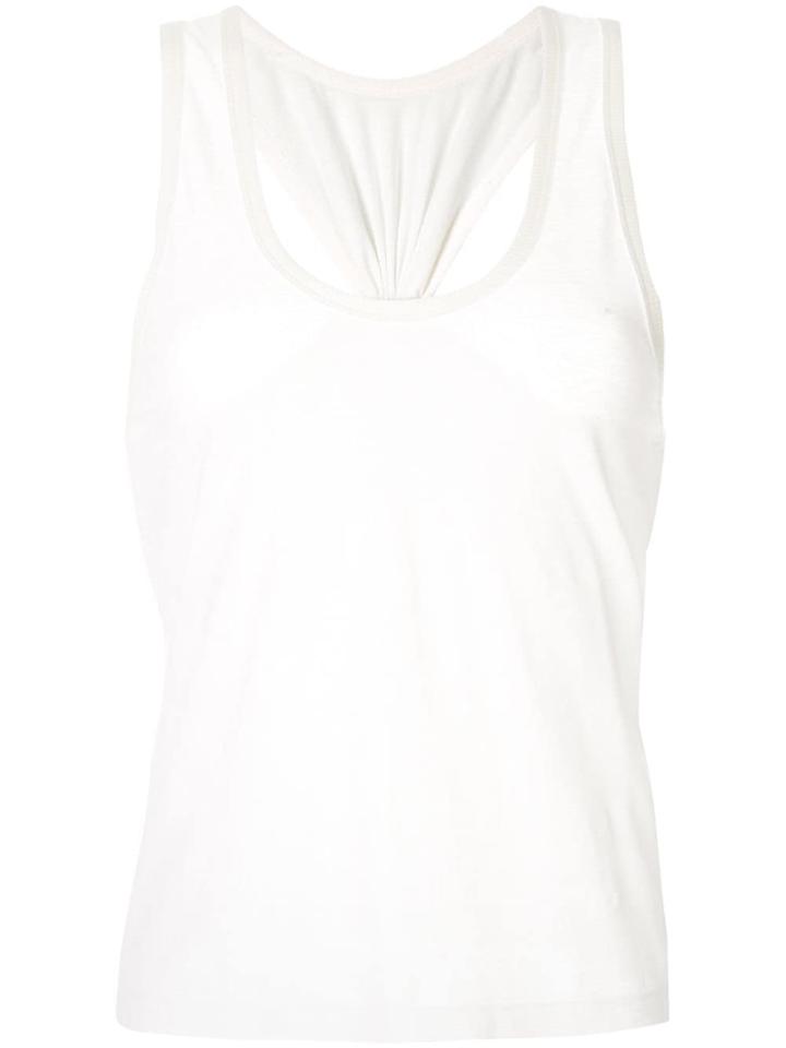 Dion Lee Cinched Raver Back Tank - White