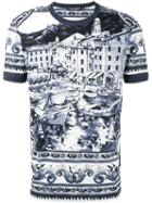 Dolce & Gabbana - Ceramic Print T-shirt - Men - Cotton - 48, Blue, Cotton