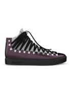 Swear Redchurch Mid-top Sneakers - Black/grey/purple