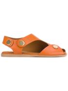 Stella Mccartney Open Toe Sandals - Yellow & Orange