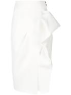 Maticevski Structured Pencil Skirt - White