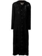 Comme Des Garçons Pre-owned 1993's Sheer Shirt Dress - Black