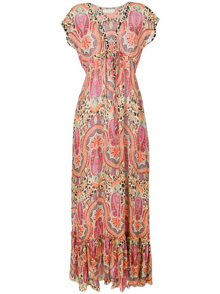 Etro Deep-v Paisley Print Dress - Multicolour