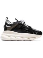 Versace Black Chain Reaction Sneakers