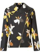Andrea Marques Floral Print Biker Jacket