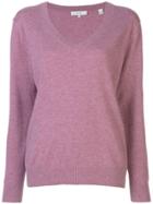 Vince Cashmere V-neck Pullover - Pink
