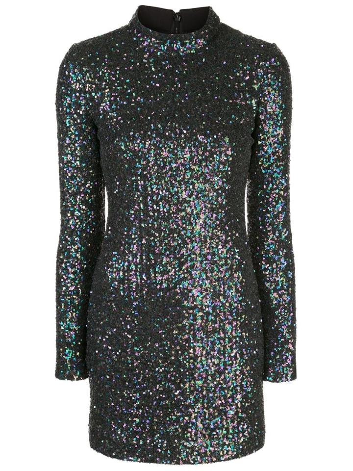 Rachel Zoe Pierina Sequin-embellished Mini Dress - Black