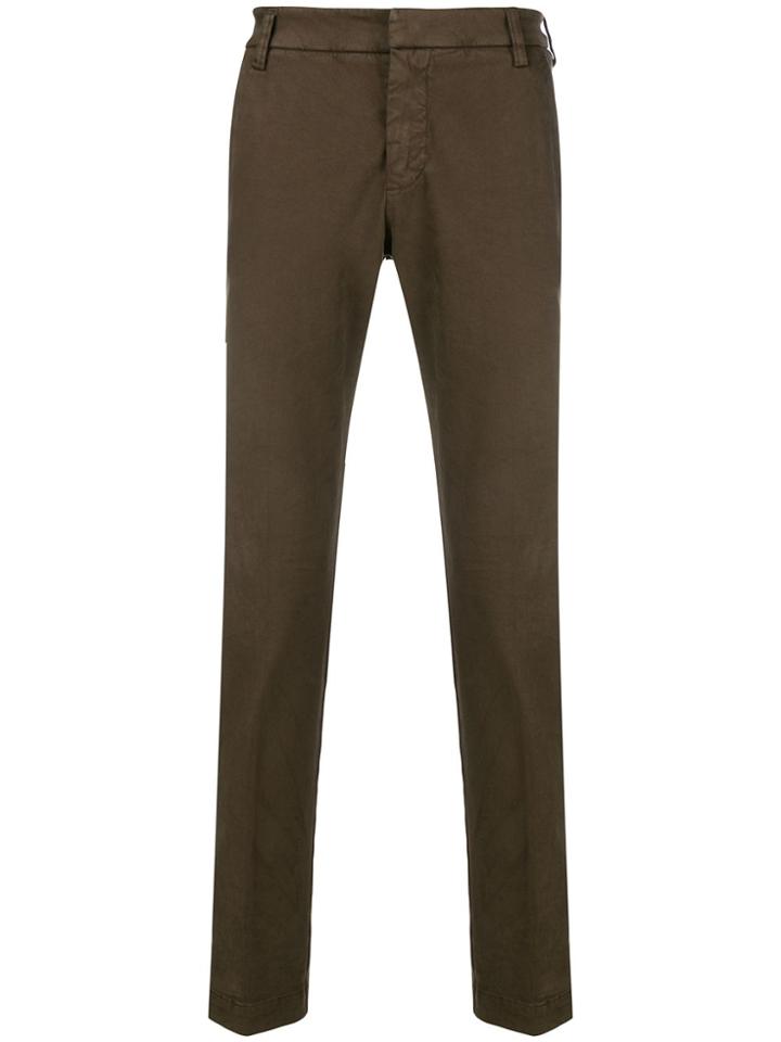 Entre Amis Straight-leg Chinos - Brown