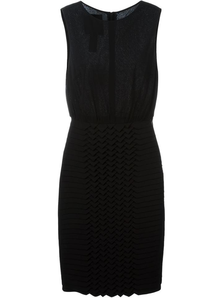 Jay Ahr Origami Panel Dress, Women's, Size: 34, Black, Viscose/silk/spandex/elastane