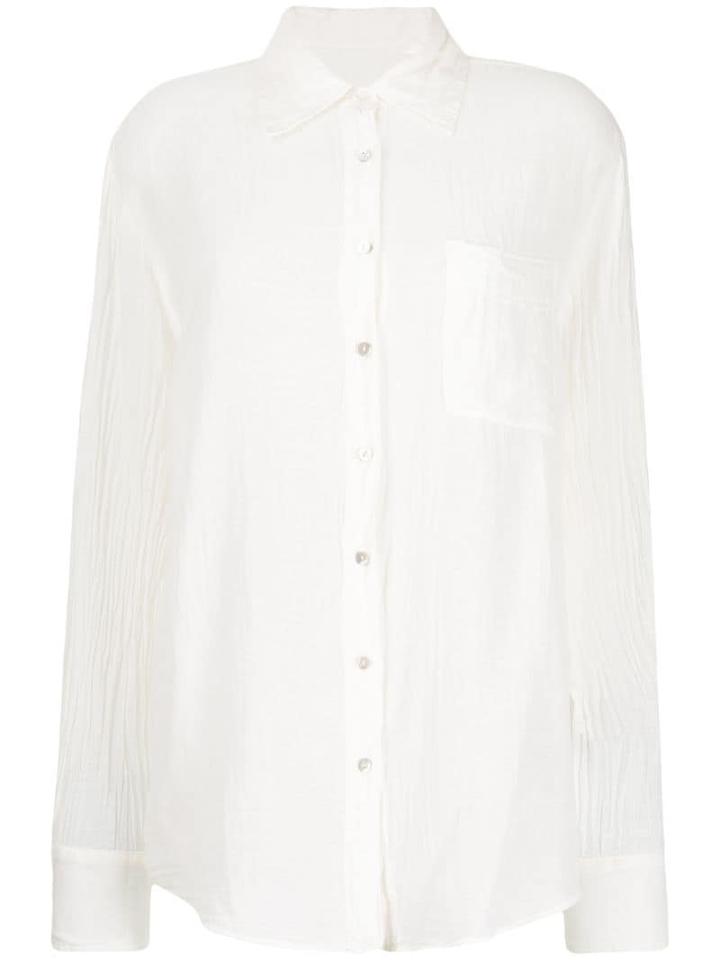 Raquel Allegra Creases Shirt - White