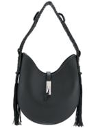 Altuzarra Fringed Sides Detail Shoulder Bag - Black