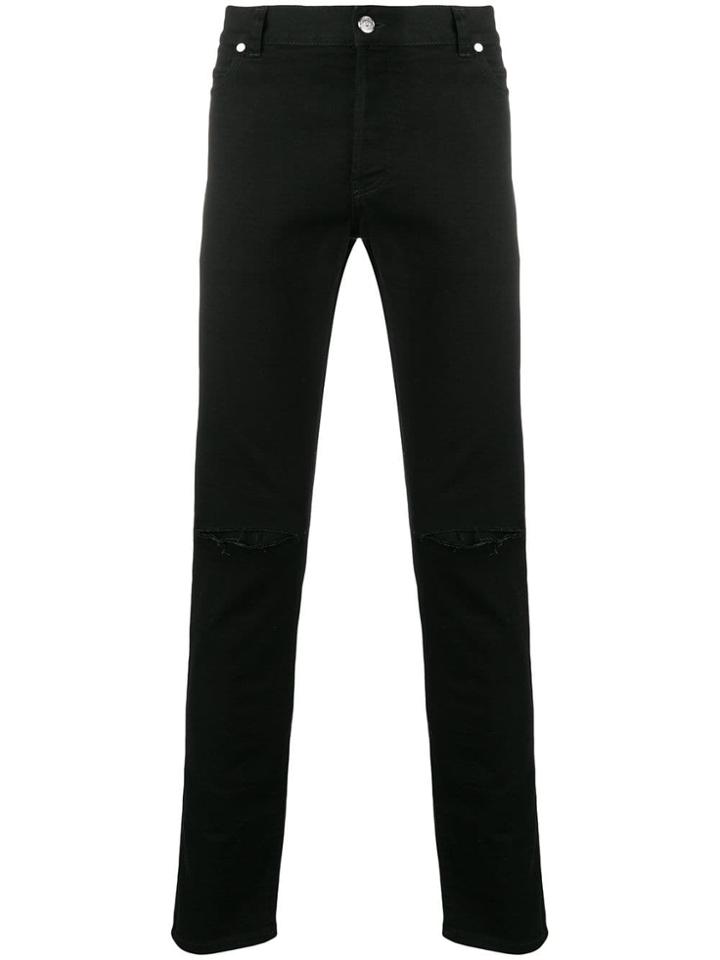 Balmain Ripped Detail Jeans - Black