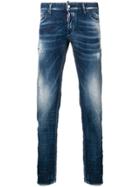 Dsquared2 Regular Distressed Trousers - Blue